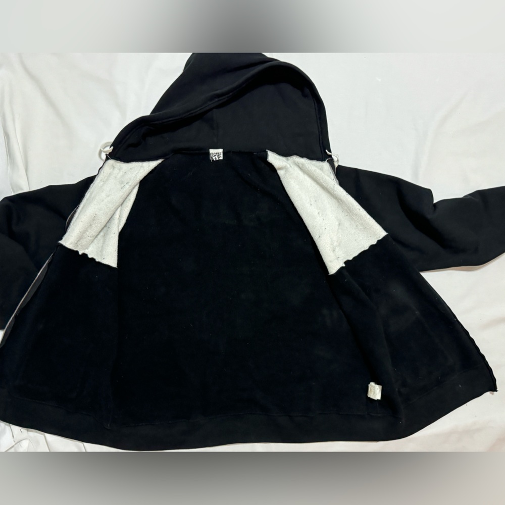 VTG A Bathing Ape BAPE Digital Print Y2K Stars Nigo Parka Zip Hoodie RARE BLACK - Picture 10 of 16